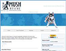 Tablet Screenshot of mushrescue.com
